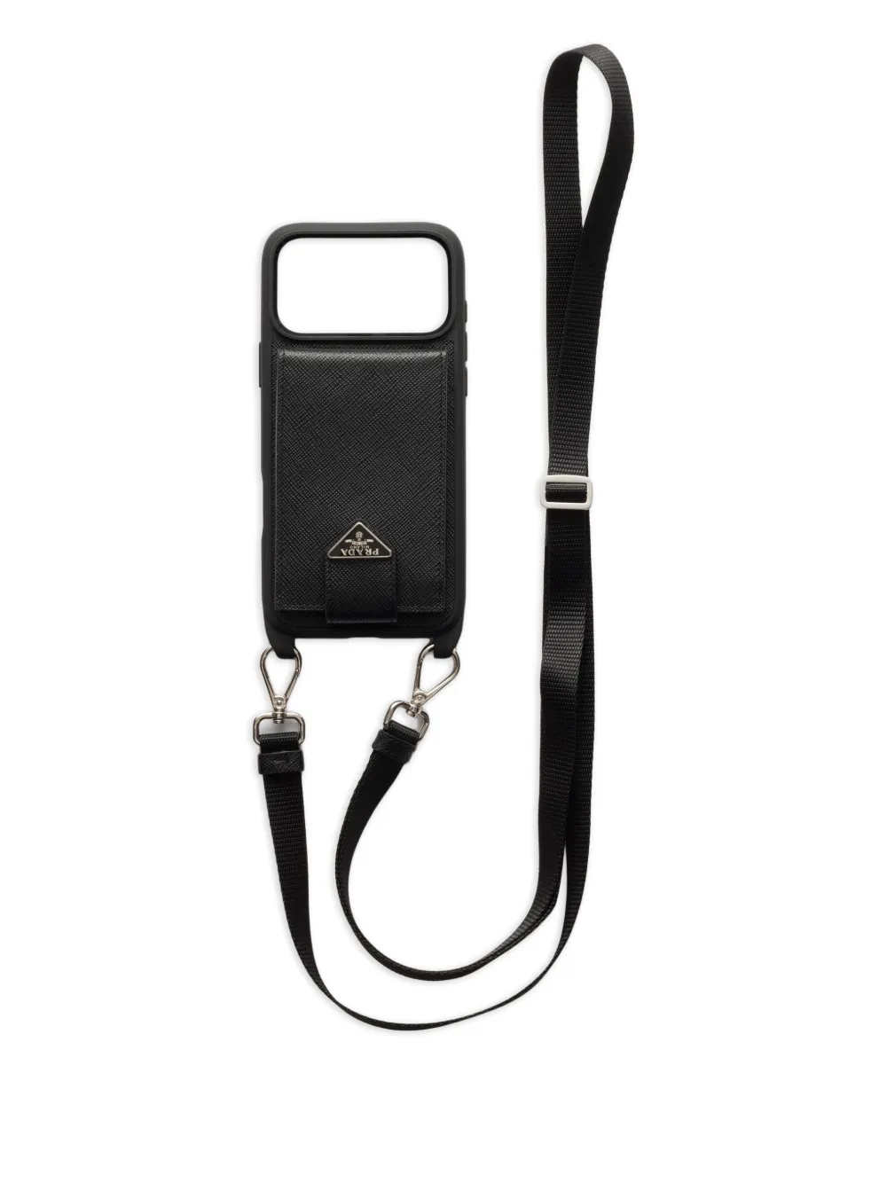 Prada iPhone 17 Pro Max Saffiano-leather case - Nero