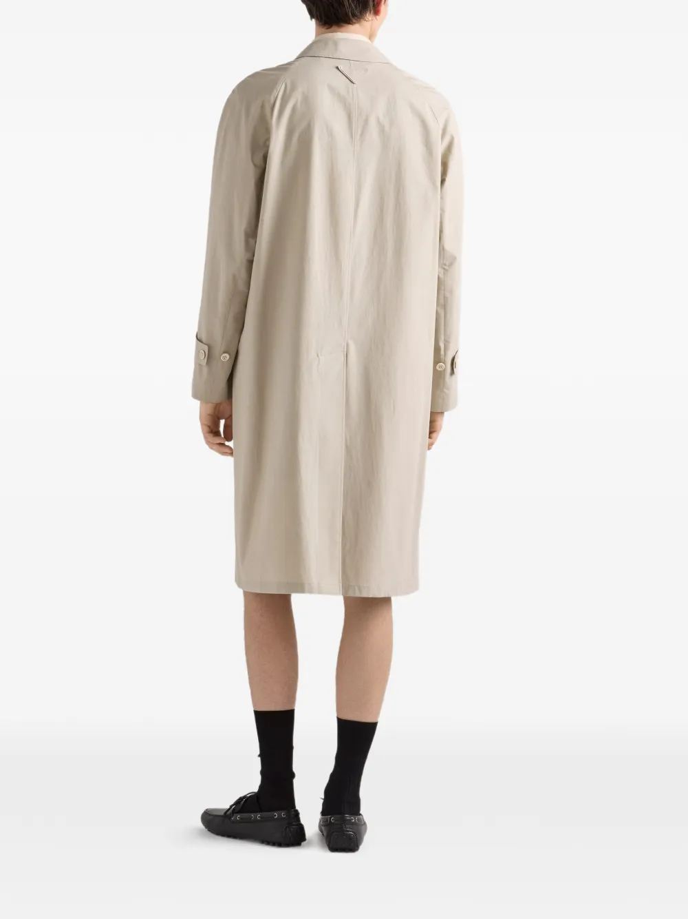  Prada Cotton Trench Coat - Neutrals 