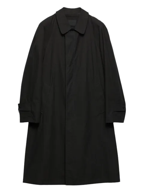 Prada manteau droit à simple boutonnage