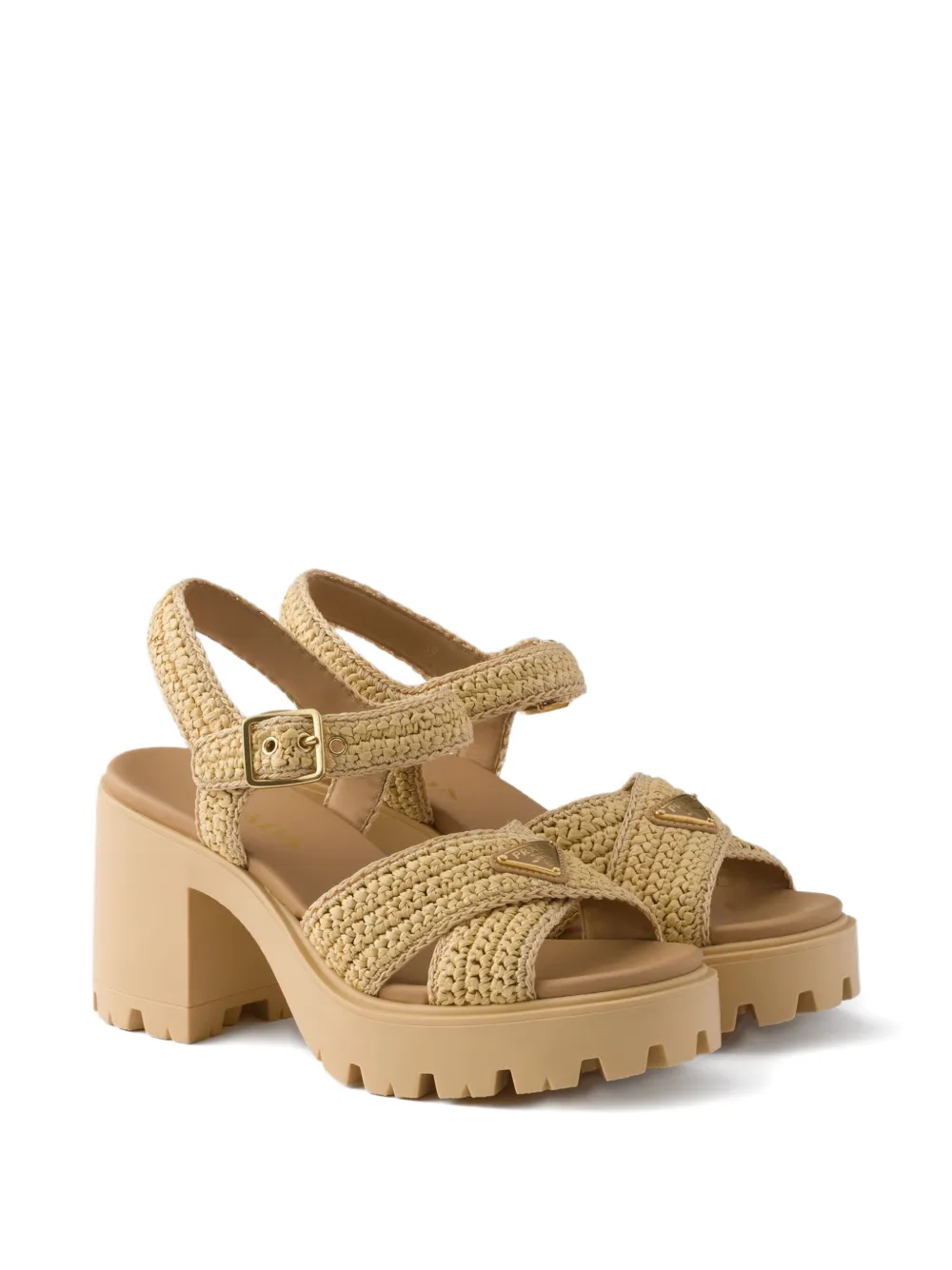 Prada Gehaakte sandalen Beige