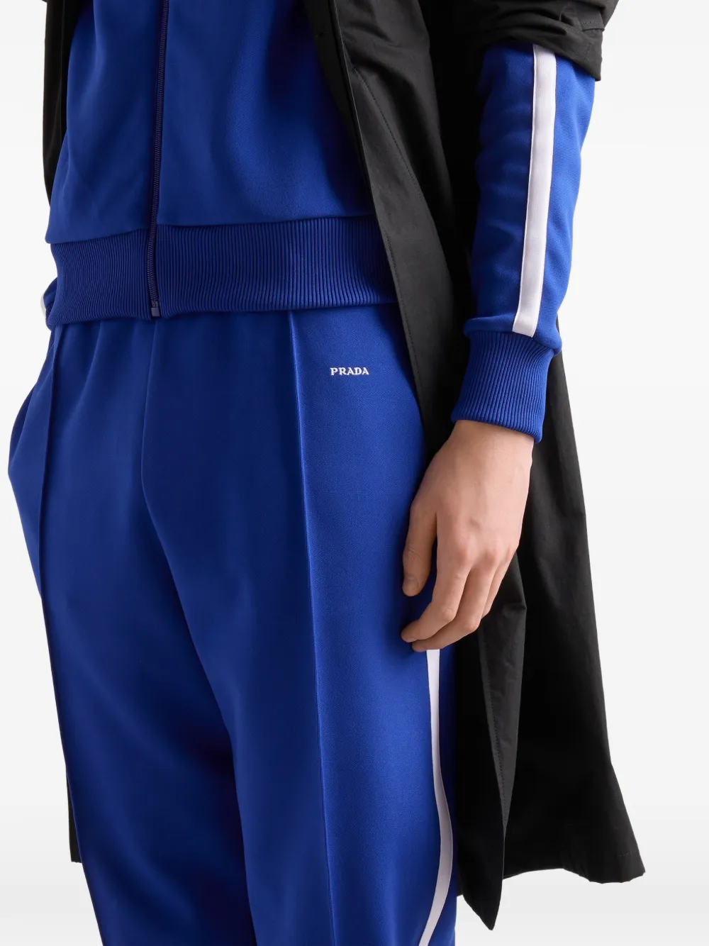 Prada Trainingsbroek met streep-detail Blauw