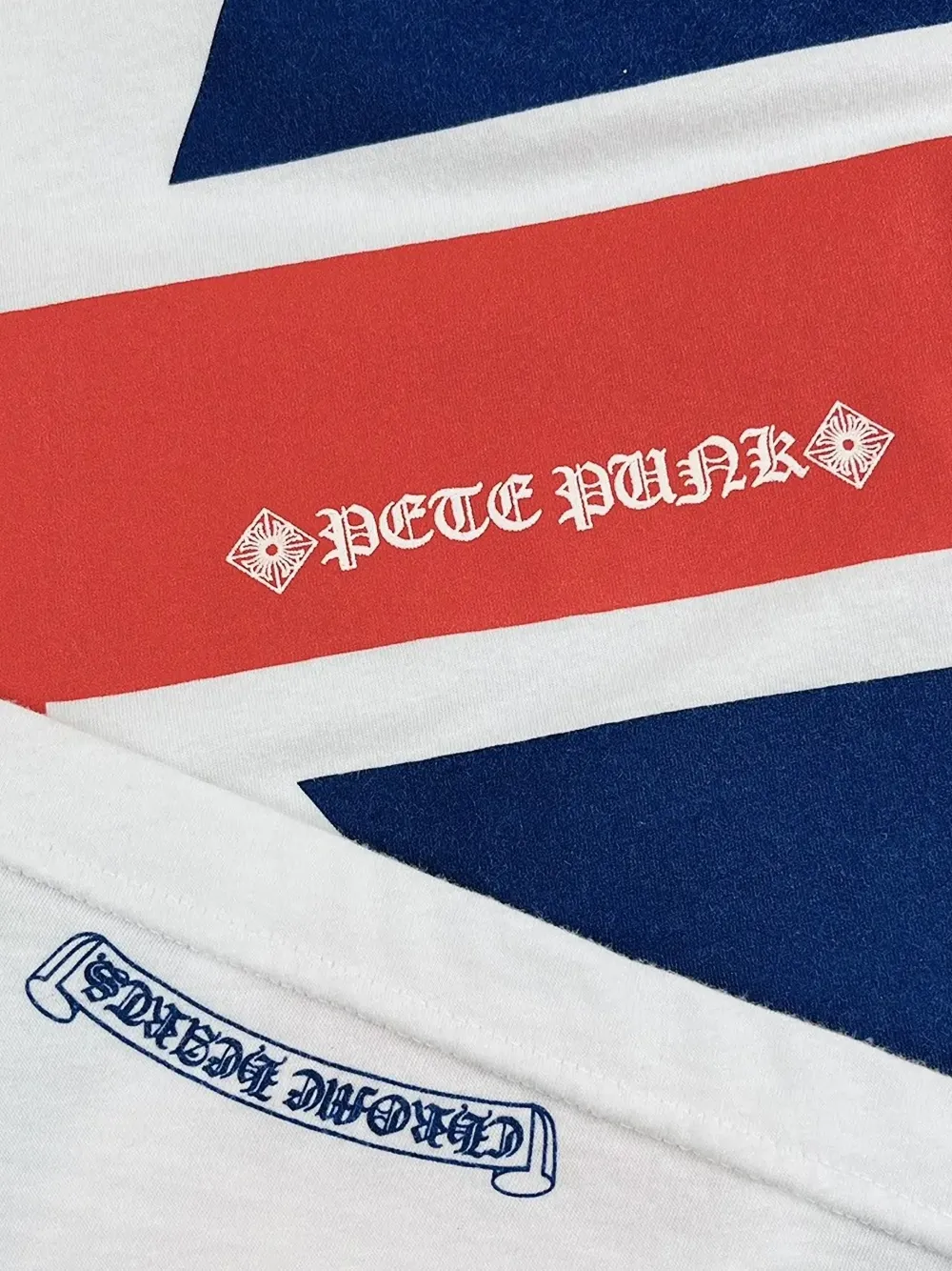 Chrome Hearts Union Jack short-sleeve T-shirt - Blauw