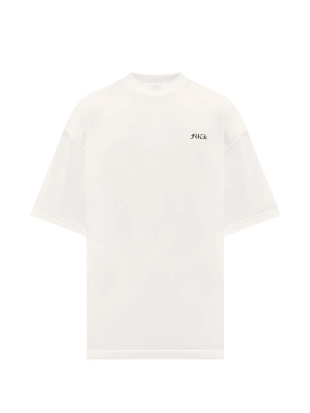 VETEMENTS oversize graphic-print T-shirt - Toni neutri