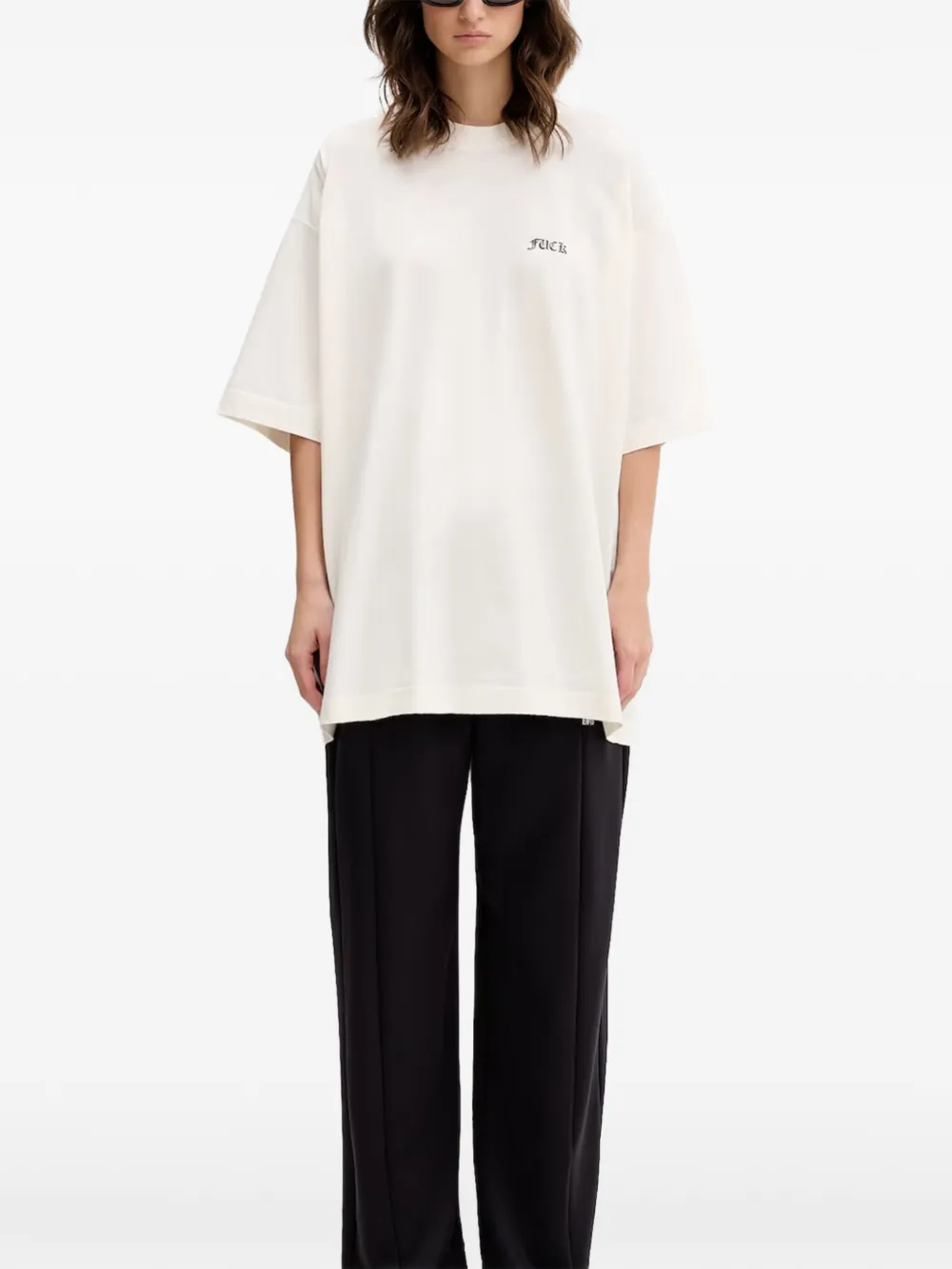  Vetements Oversize Graphic-print T-shirt - Neutrals 