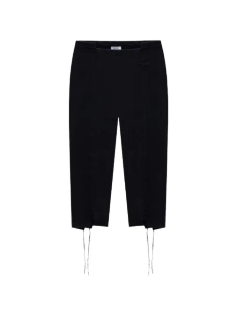 VETEMENTS Cut-Up Capri cotton trousers