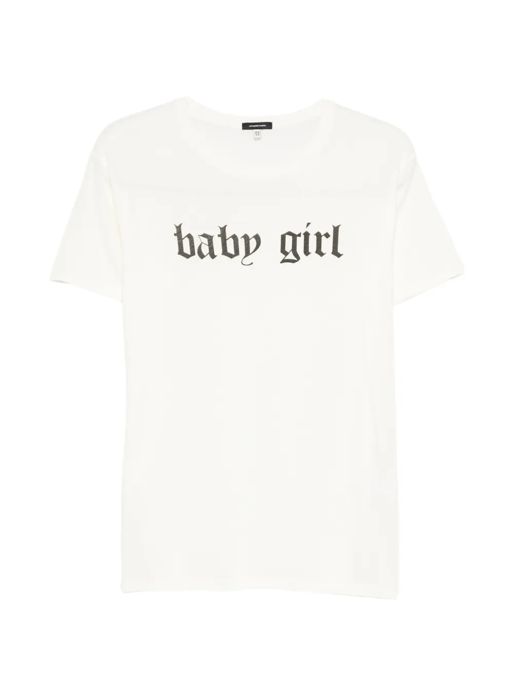 R13 Baby Girl Boy T logo-print T-shirt - Toni neutri
