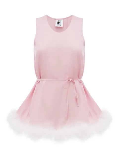 Sleeper топ Bisou Bisou с перьями