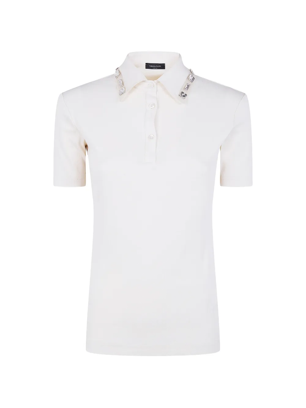 Fabiana Filippi embellished collared polo top - Toni neutri