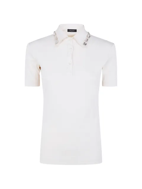 Fabiana Filippi embellished collared polo top