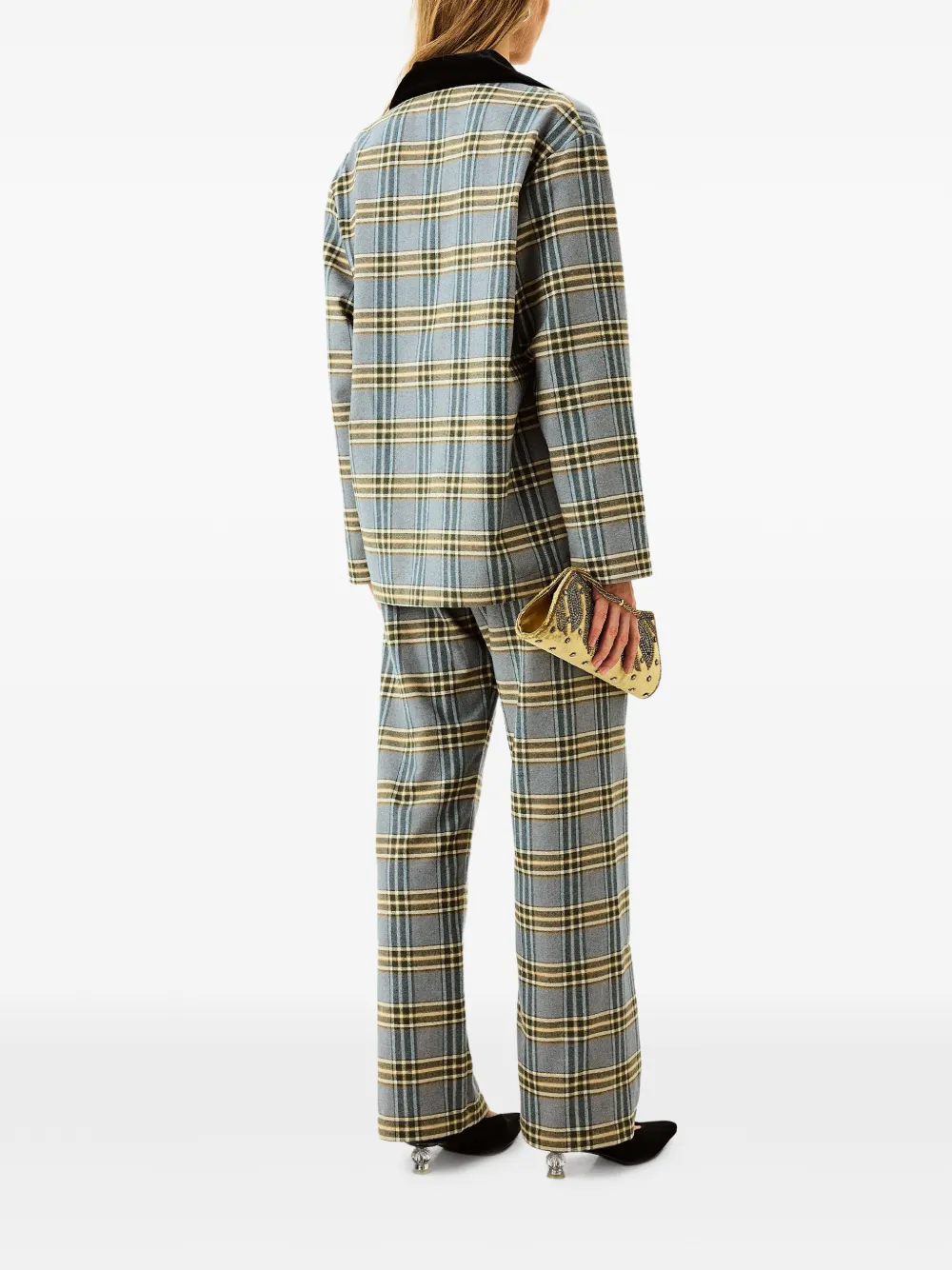  Sleeper Checked Pajama - Blue 