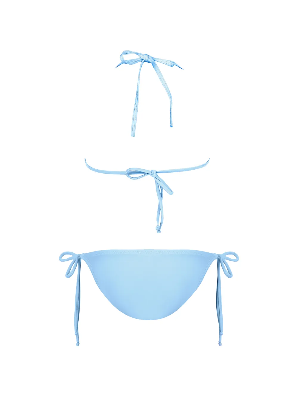 Nessi Byrd Kids Yolanda bikini met chevron streep Blauw