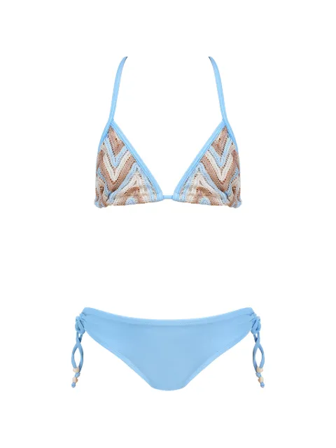 Nessi Byrd Kids Yolanda chevron tie bikini 