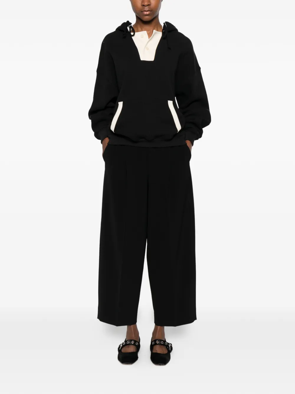  Rossi Noa Cropped Trousers - Black 