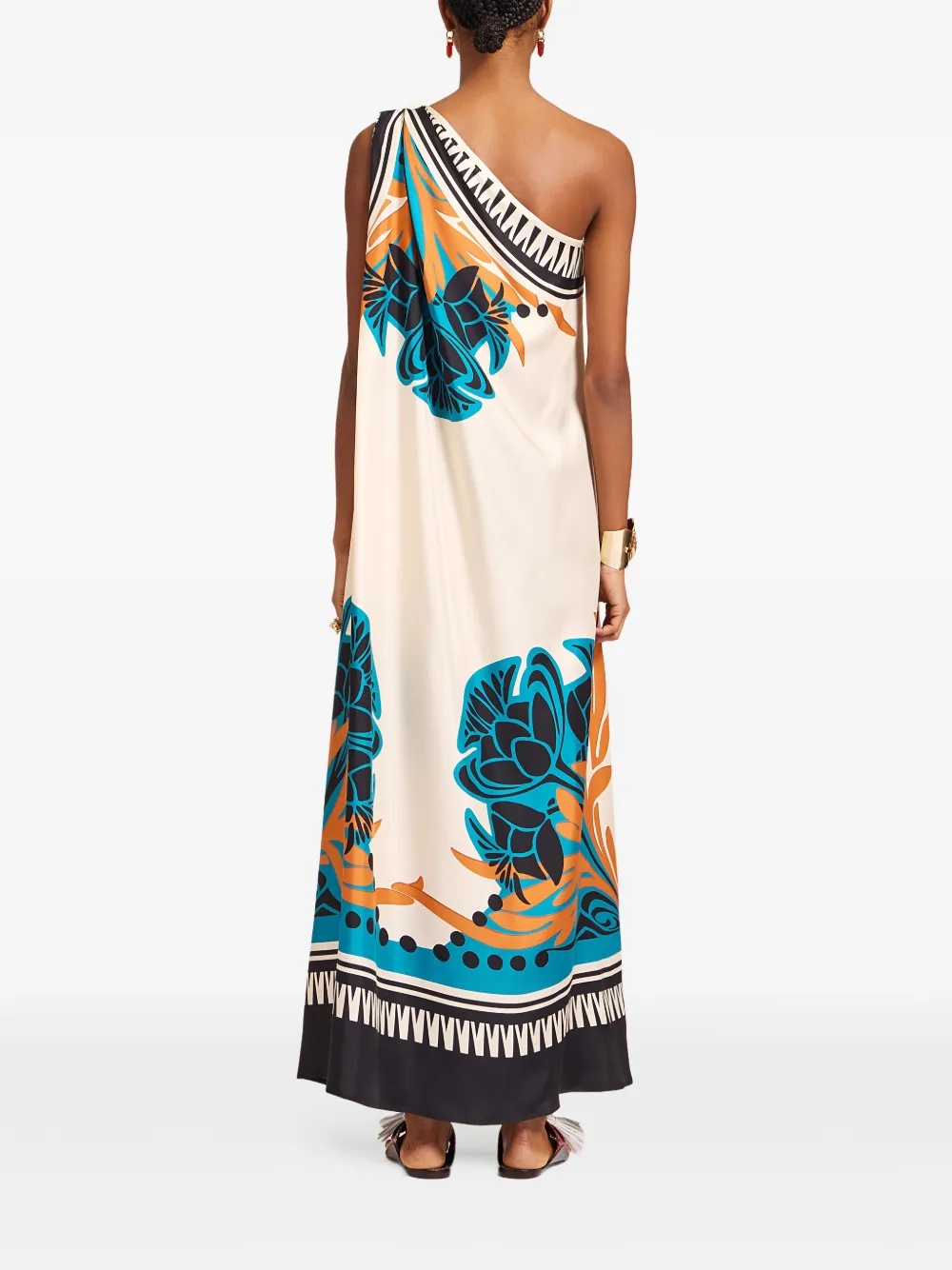 Roy Floral One-Shoulder Maxi Dress