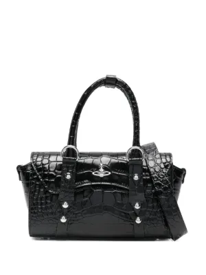 Vivienne Westwood Bettina Mini Studded Tote Bag | Black | FARFETCH