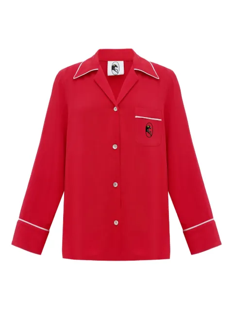 Sleeper Finnegan piped pocket pajama top