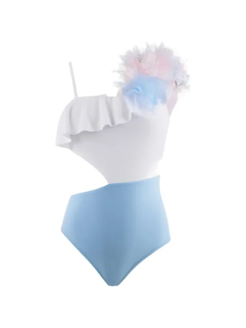 Nessi Byrd Kids ruffled-detail swimsuit