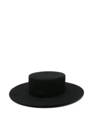 NEW LACK OF COLOR riviera ultra wide hat in black display picture 3