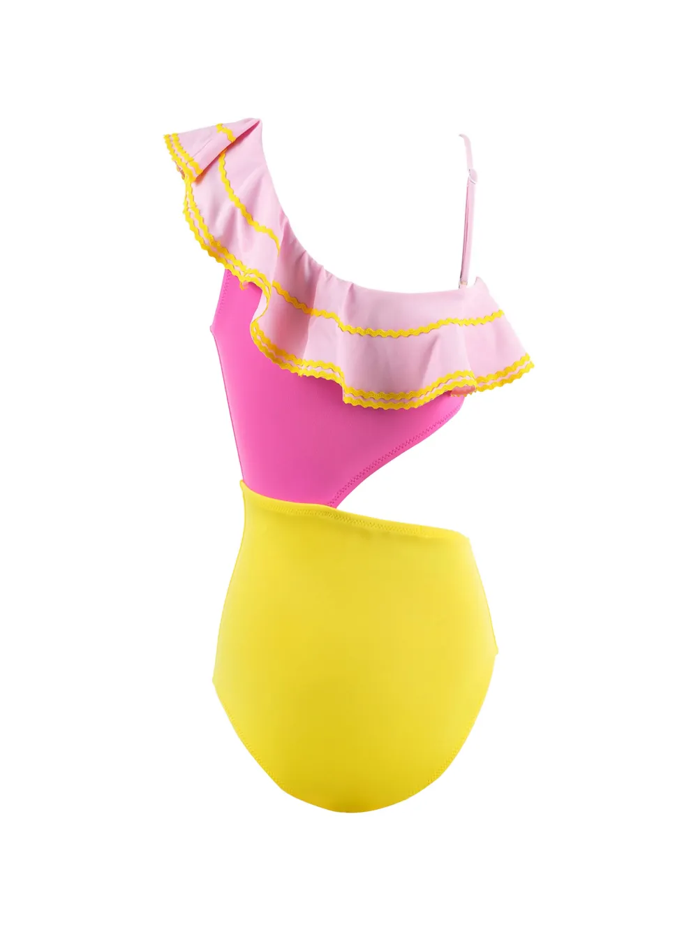 Nessi Byrd Kids Badpak met ruches Roze
