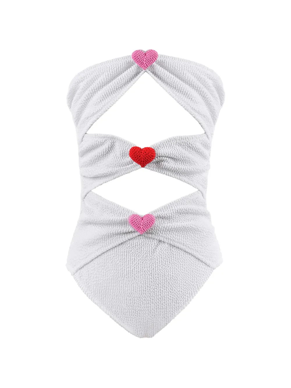 Nessi Byrd Kids Tamia cut-out swimsuit - Weiß