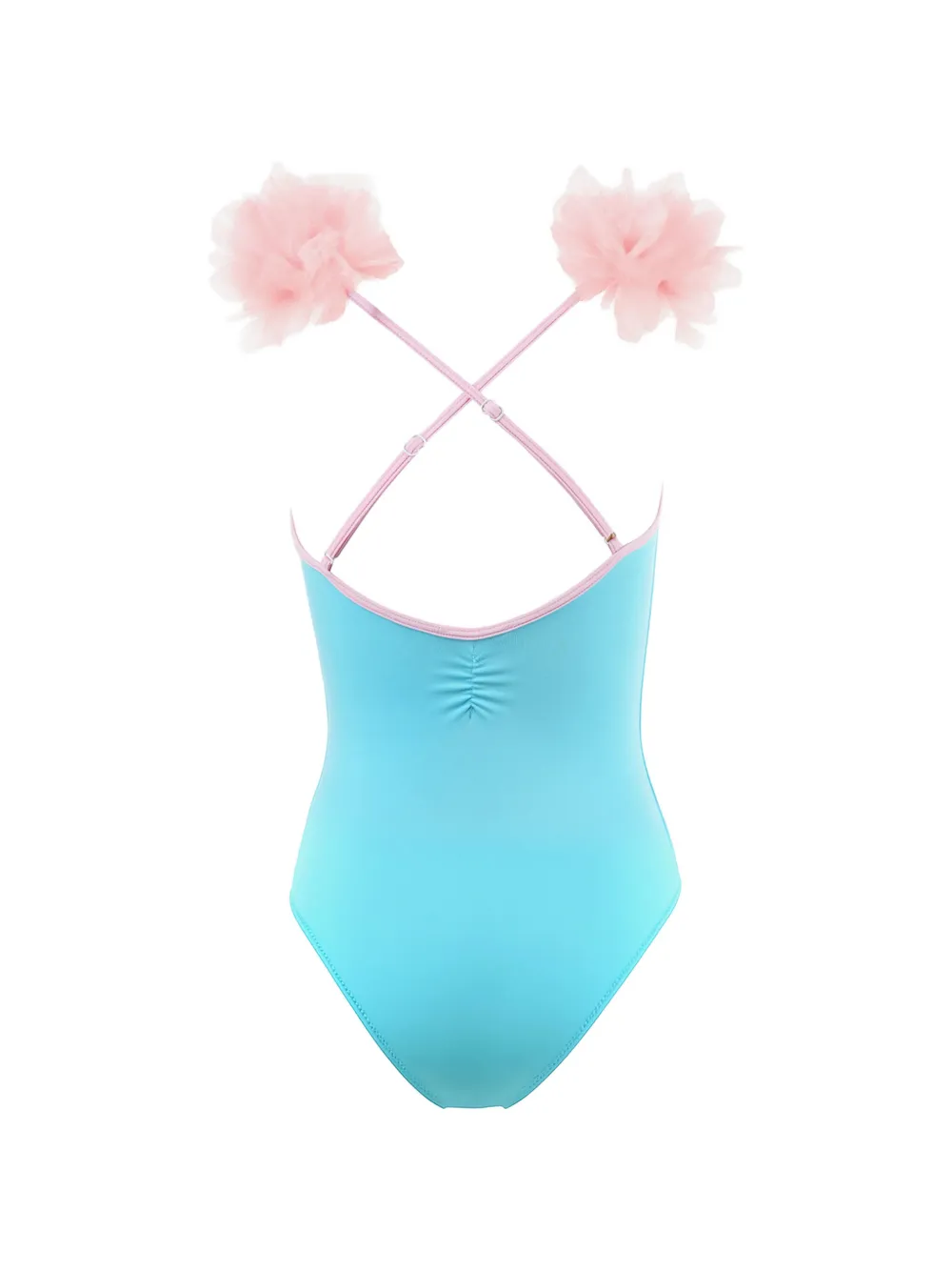 Nessi Byrd Kids Bethany badpak met bloemenpatch Blauw