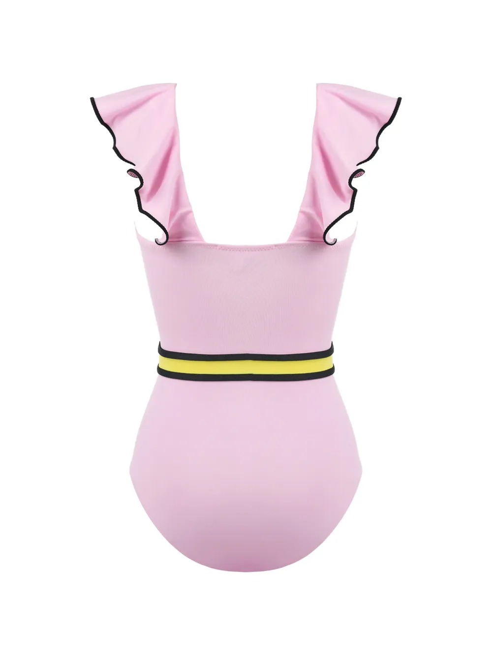 Ruffled Belted Swimsuit