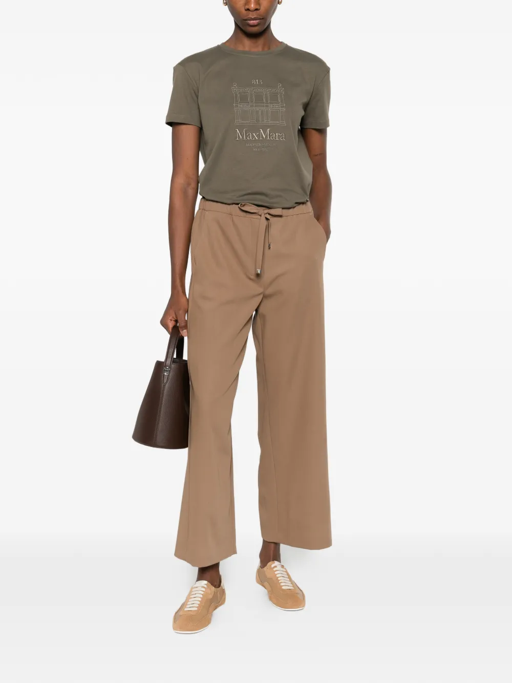 Max Mara drawstring trousers - Bruin