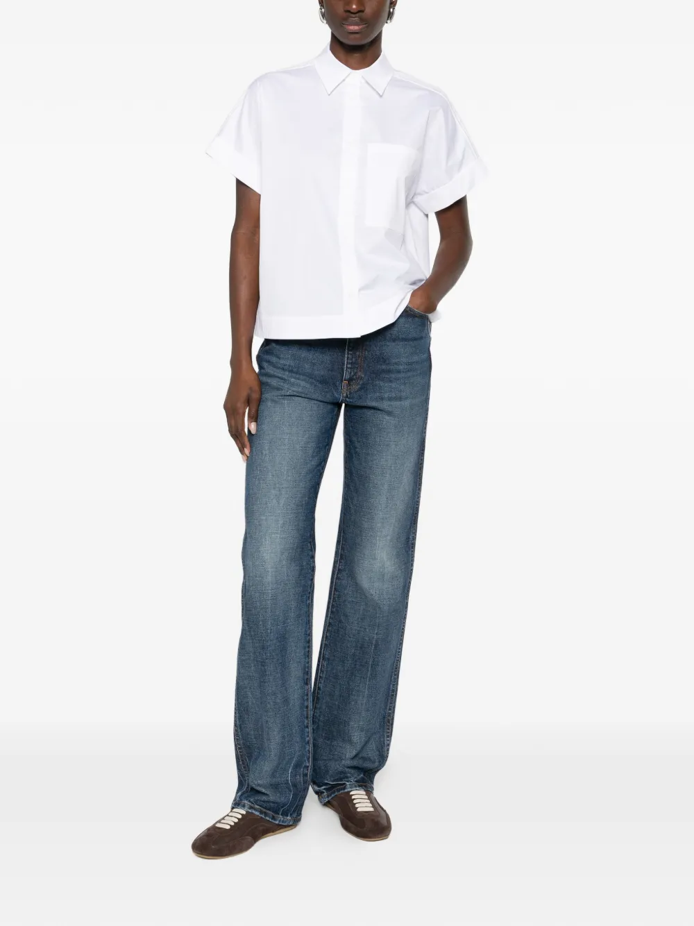 Peserico short-sleeve skirt - Wit