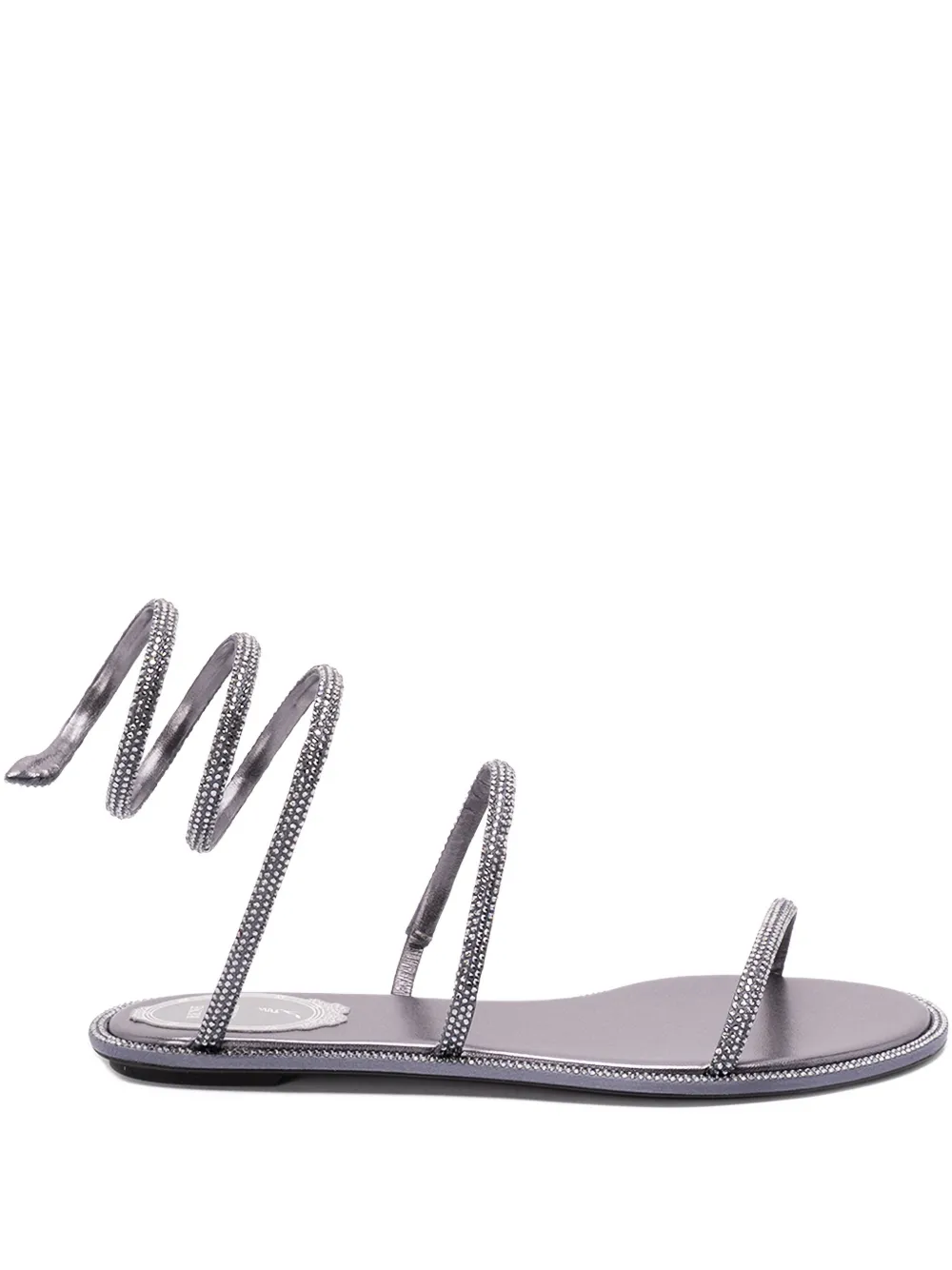 René Caovilla spiral-detail sandals - Grigio