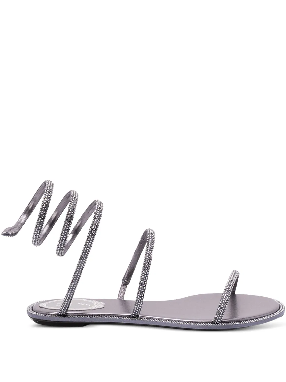 René Caovilla spiral-detail sandals - Grigio