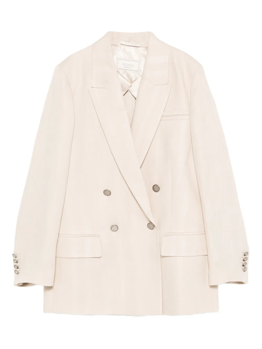 Peserico double-breasted blazer - Nude