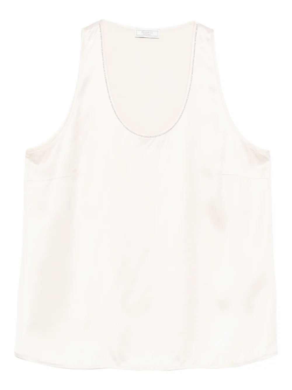 Peserico scoop-neck top - Toni neutri