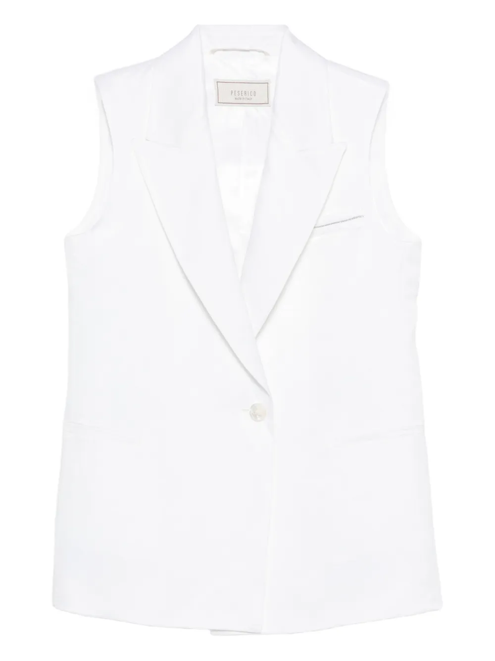 Peserico sleeveless gilet - White