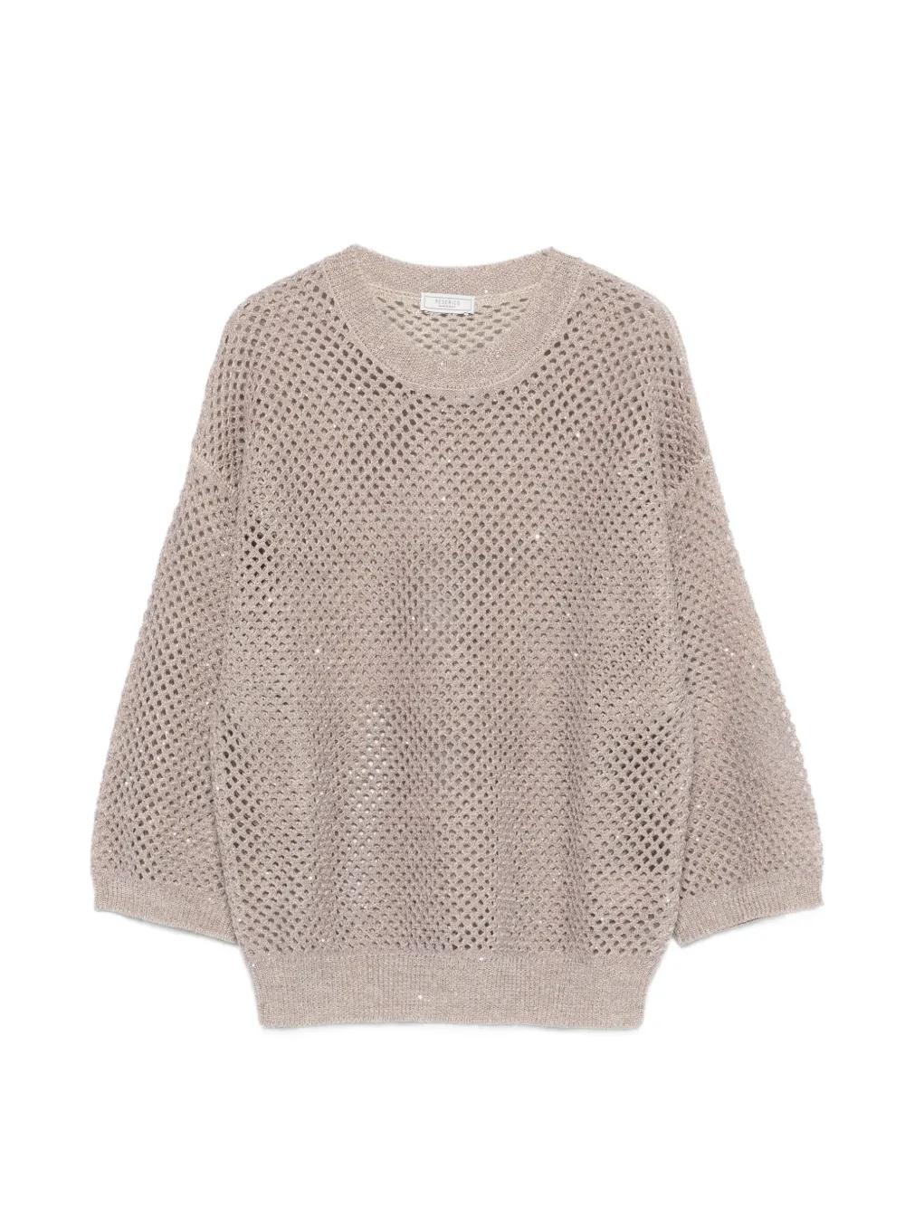 Peserico open-knit sweater - Toni neutri