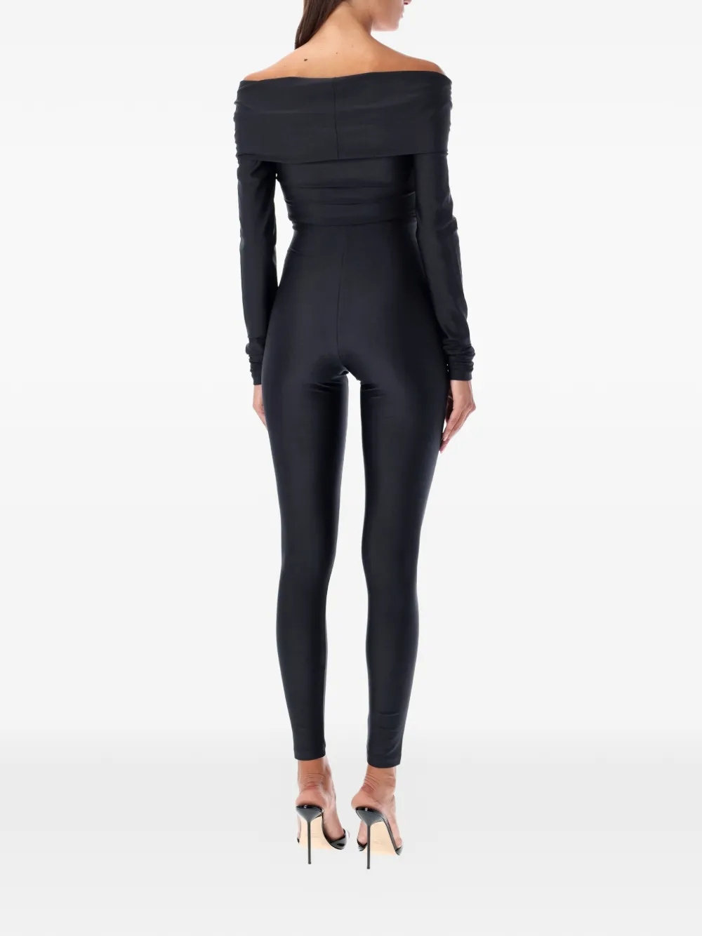 THE ANDAMANE Off-shoulder jumpsuit - Zwart