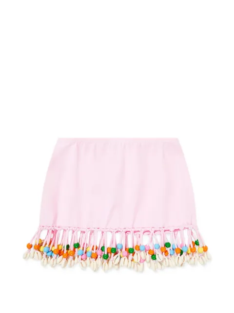 Nessi Byrd Kids beaded-hem shell skirt