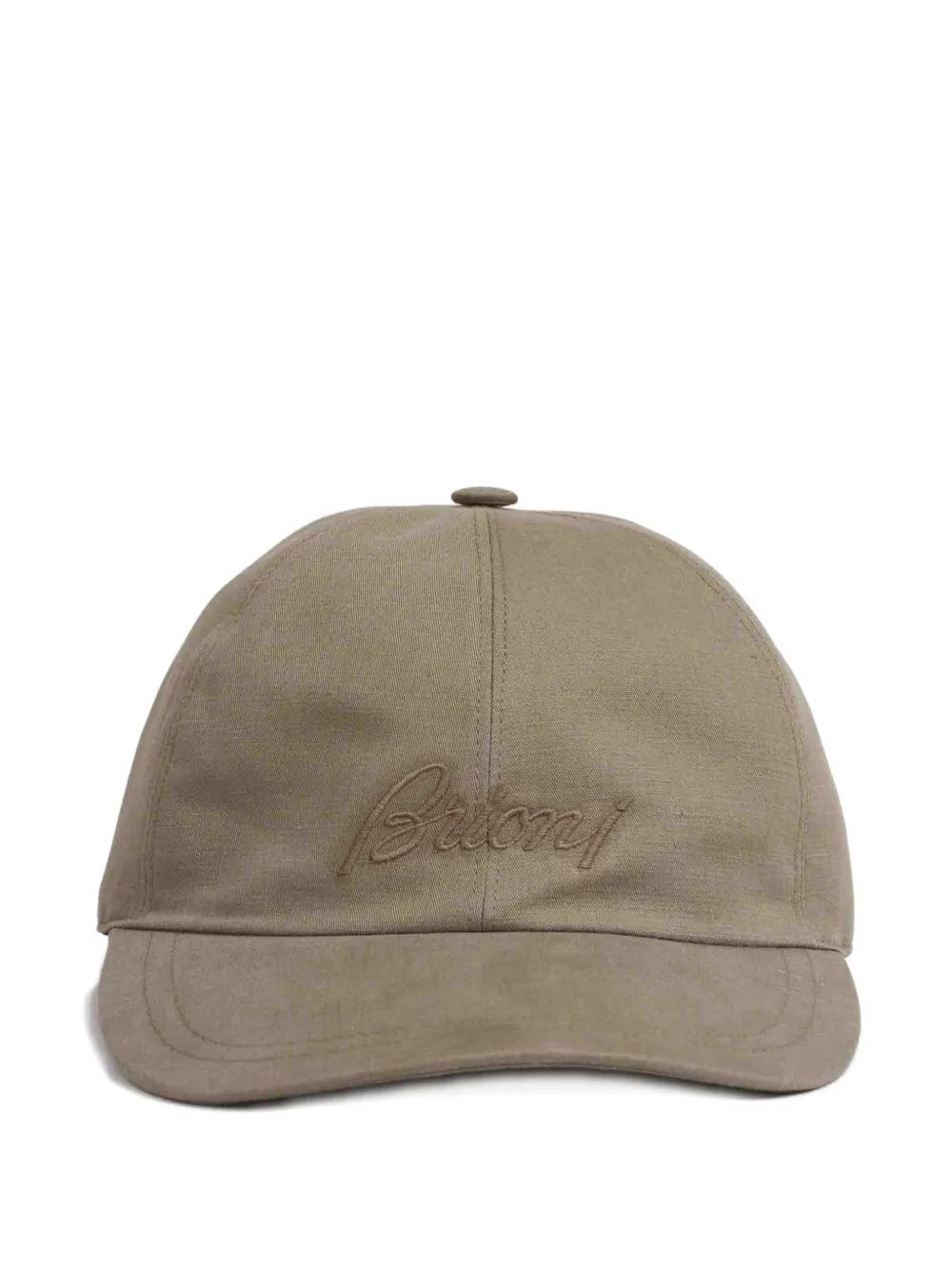 Brioni embroidered baseball cap - Toni neutri