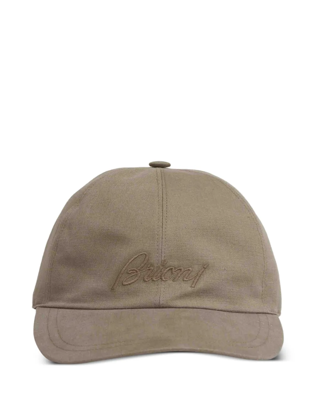 Brioni embroidered baseball cap - Toni neutri