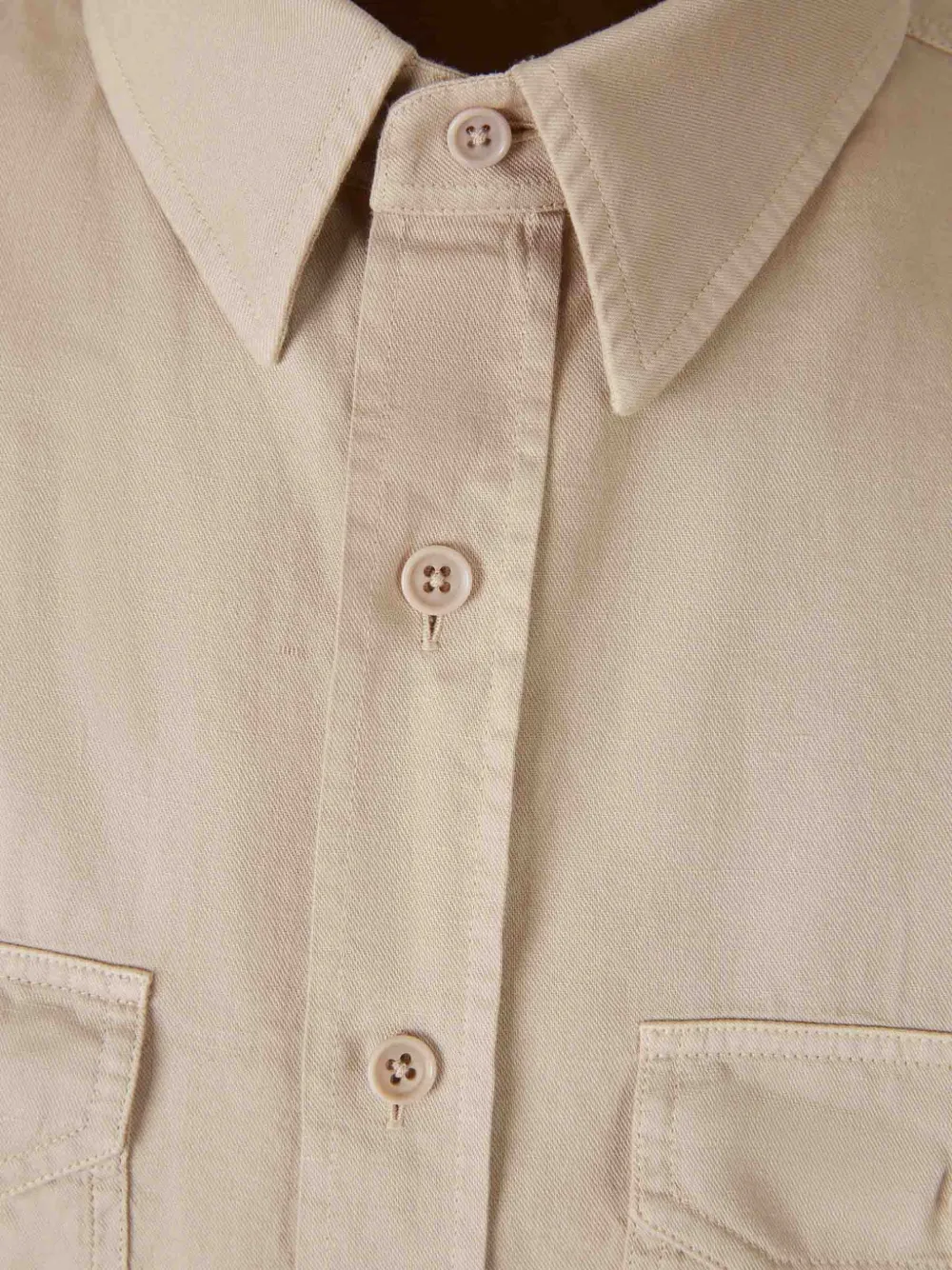 TOM FORD Overhemd met dubbele manchetten Beige