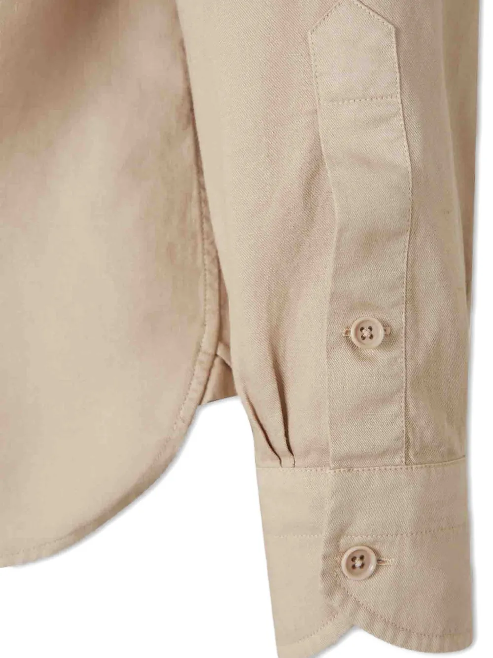 TOM FORD Overhemd met dubbele manchetten Beige