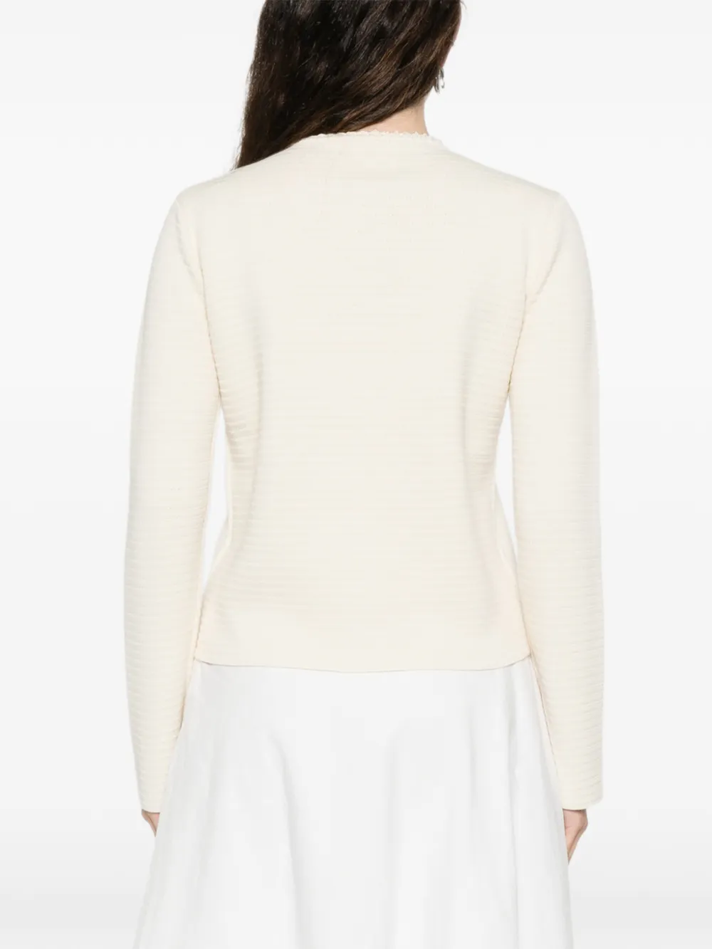 Fabiana Filippi Vest met textuur afwerking Beige