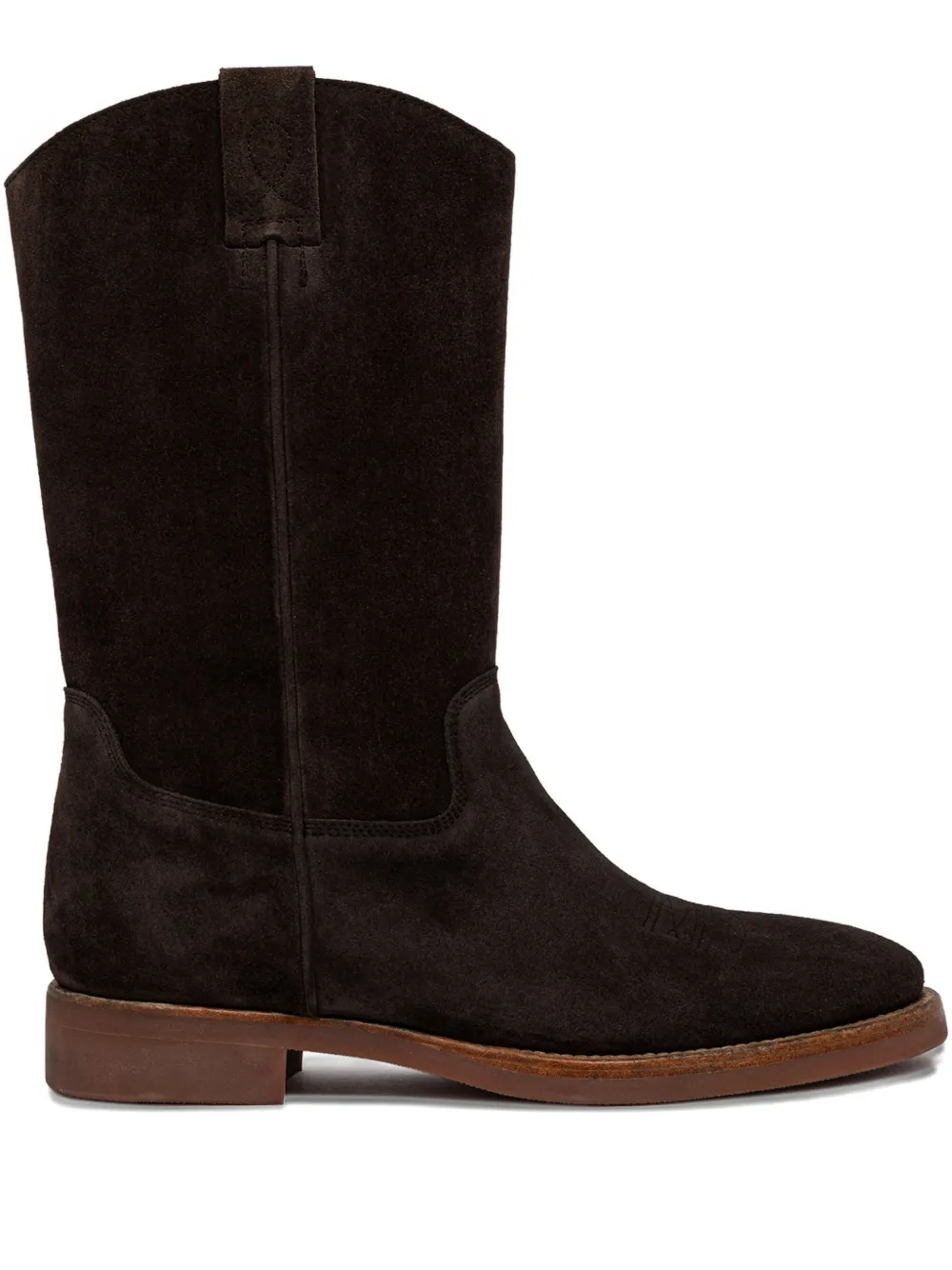 Buttero panelled suede boots - Marrone