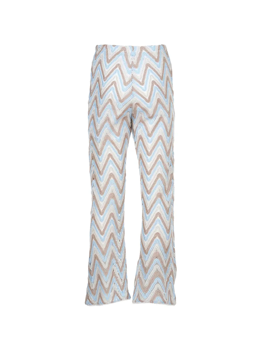  Nessi Byrd Kids Coco Chevron Trousers - Neutrals 