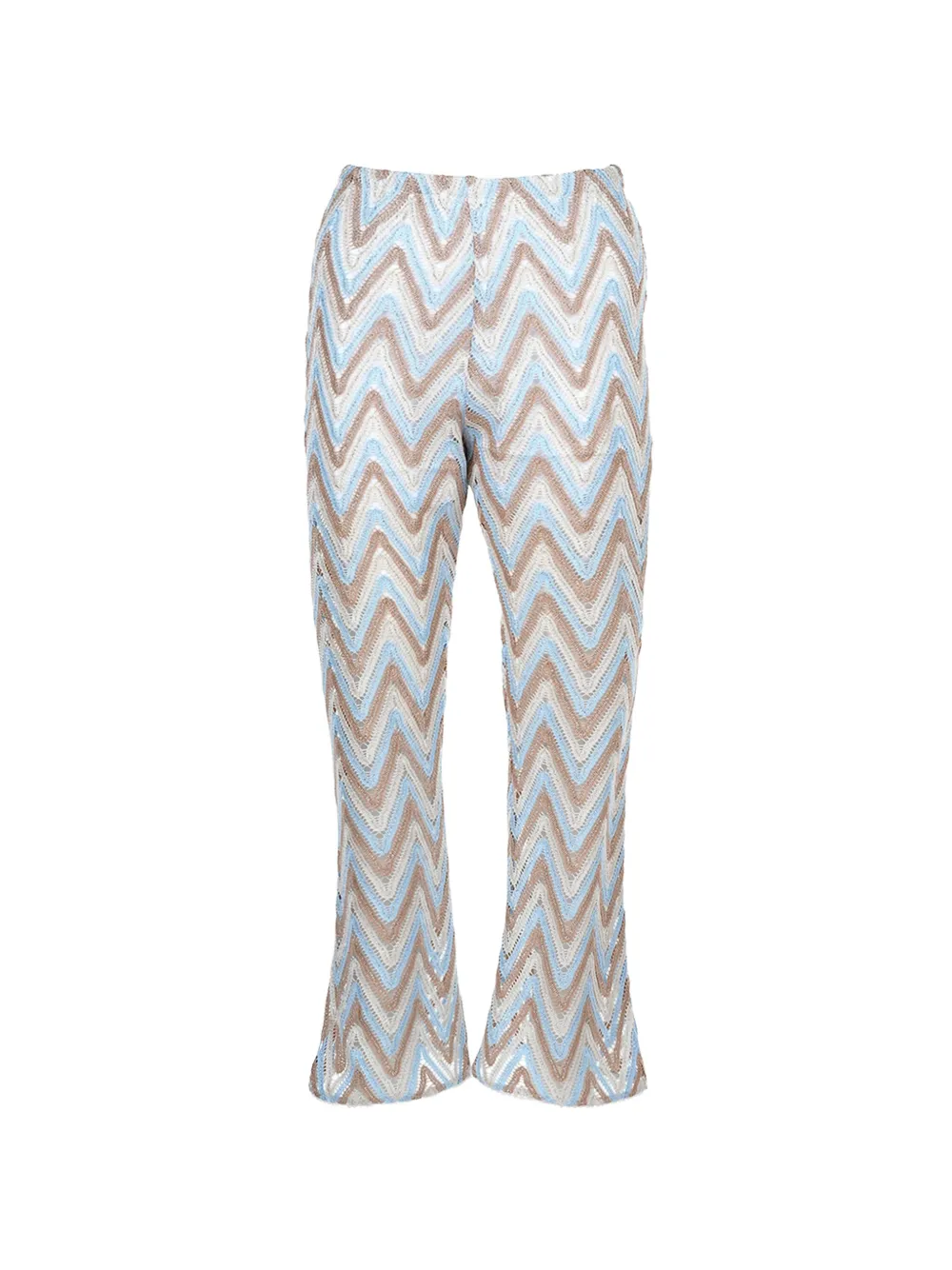 Nessi Byrd Kids Coco chevron trousers - Toni neutri