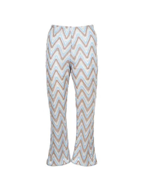 Nessi Byrd Kids Coco 人字纹图案长裤