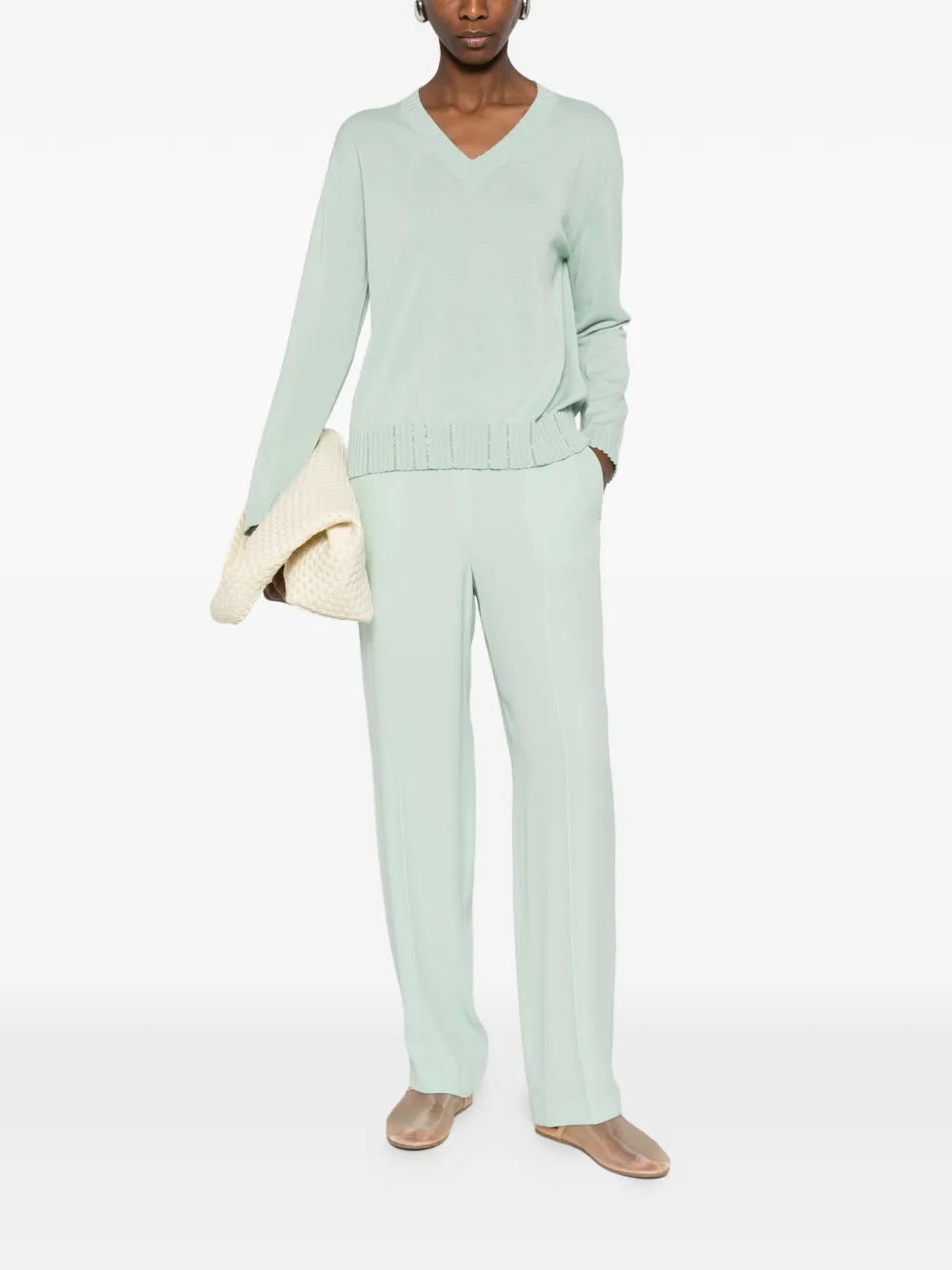 Fabiana Filippi elasticated trousers - Groen