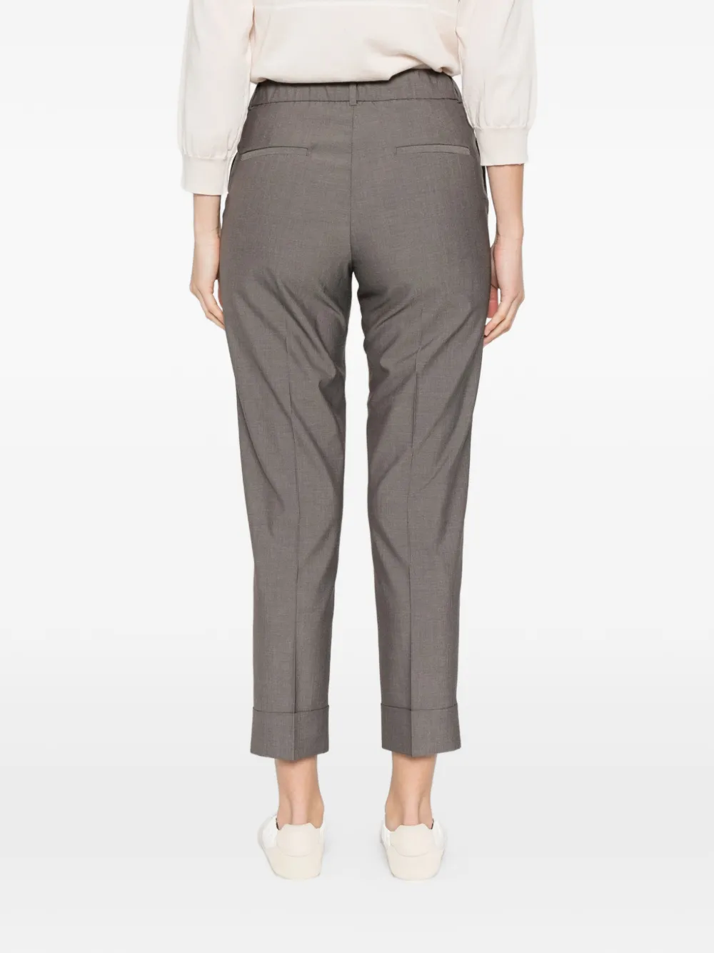 Peserico Broek met cuffs Grijs
