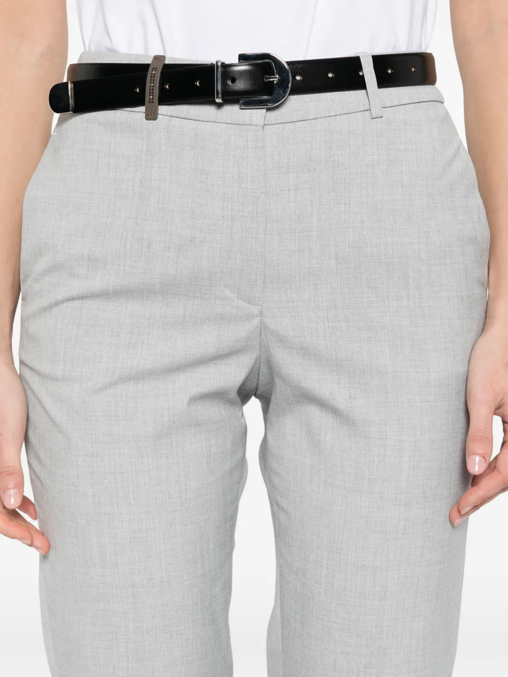 Peserico Pantalon met cuffs Grijs