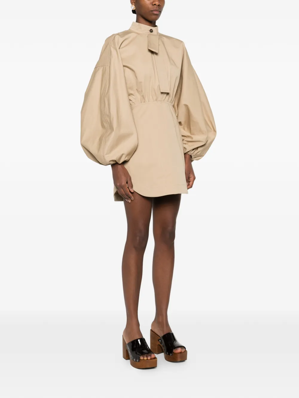ZIMMERMANN Rebellion Drawn mini-jurk Beige