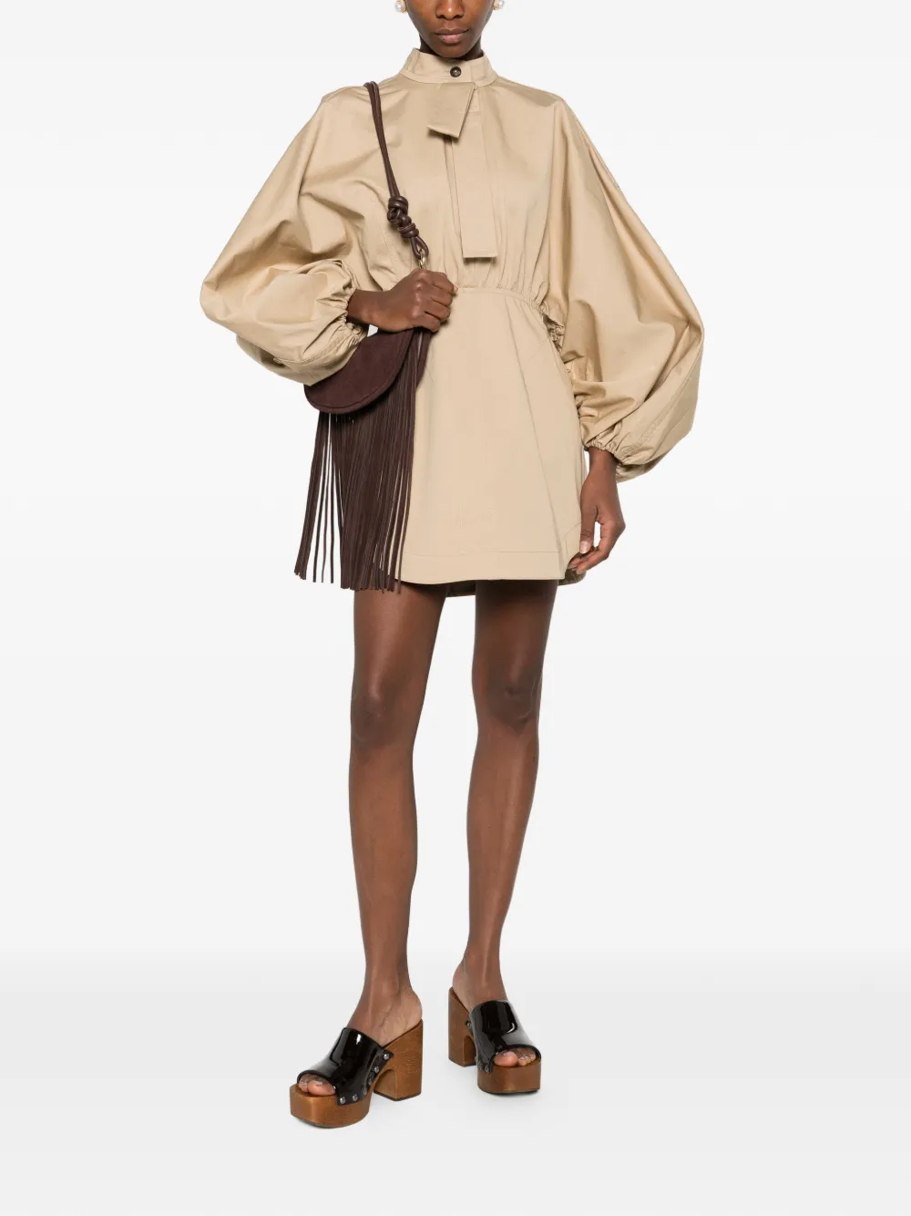 ZIMMERMANN Rebellion Drawn mini dress - Beige